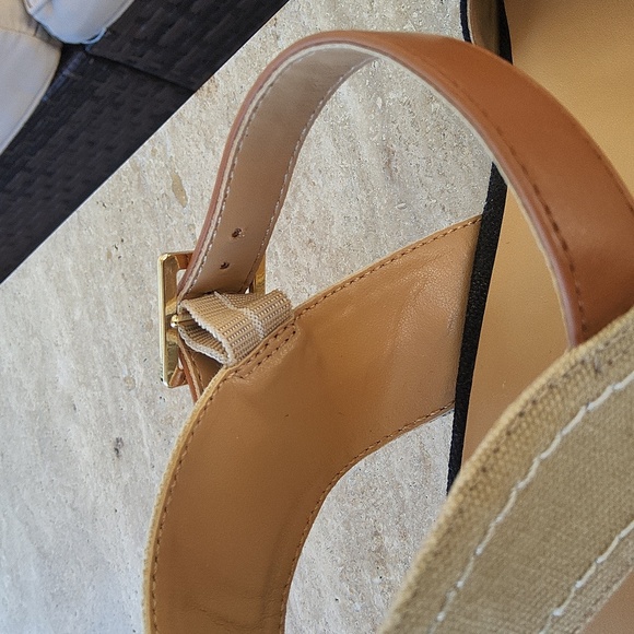 Tommy Hilfiger Black and Tan Espadrille Sandals Size 9 M - Picture 14 of 14